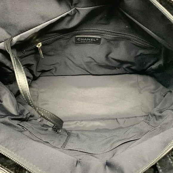 authentic CHANEL Paris Biarritz Black  Lea… - Picture 12 of 15